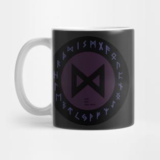 Purple Dagaz Futhark  | Icelandic | Viking Rune Symbol Mug